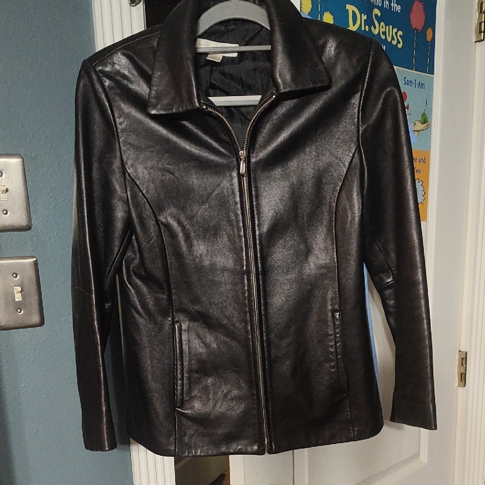 Women's Black Leather Jacket